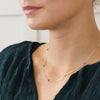 Pom Silver Plated Necklace with Beads and Faux Gold Stars Pom Silver Plated Necklace with Beads and Faux Gold Stars