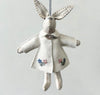 East of India Cream Felt Girl Rabbit in Cream Embroidered Jacket East of India Cream Felt Girl Rabbit in Cream Embroidered Jacket
