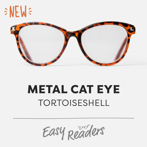 Easy Readers Metal Cats Eye Tortoiseshell