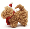 Amica Fair Trade Medium Felt Christmas Cockapoo in Hat & Scarf Amica Fair Trade Medium Felt Christmas Cockapoo in Hat & Scarf