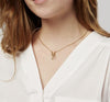 Annie Oak Fox Geometric Necklace Modelled Annie Oak Fox Geometric Necklace Modelled