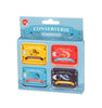 Balvi 'Conserverie' Set of Four Seafood Coasters Balvi 'Conserverie' Set of Four Seafood Coasters