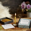 Cotton and Grey  Box and Candle Holder with Candle Cotton and Grey  Box and Candle Holder with Candle