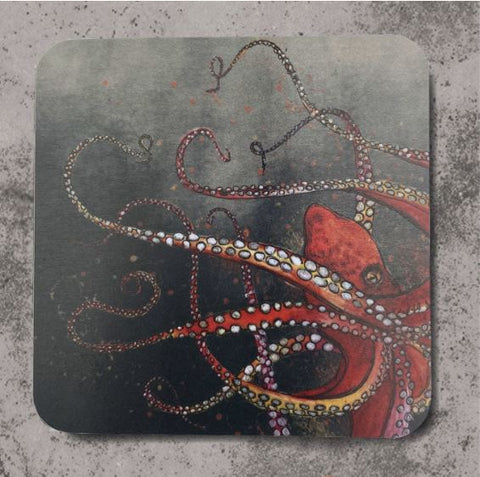 Dollyhotdogs Octopus Coaster Red
