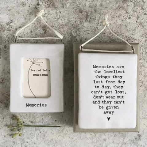 East of India Mini Hanging Frame 'Memories'