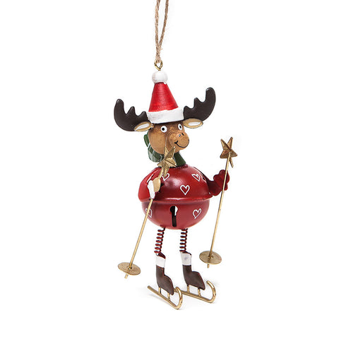 Heaven Sends Skiing Deer Hanging Christmas Decoration