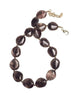 Hot Tomato Acrylic Cloudy Day 'Stone' Beads Necklace Grey Hot Tomato Acrylic Cloudy Day 'Stone' Beads Necklace Grey
