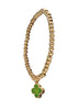 Hot Tomato Byzantine Cross Charm in Worn Gold with Moss Charm Hot Tomato Byzantine Cross Charm in Worn Gold with Moss Charm