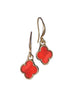 Hot Tomato Byzantine Cross Drops in Worn Gold/Rouge Hot Tomato Byzantine Cross Drops in Worn Gold/Rouge