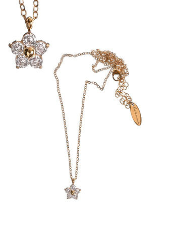 Hot Tomato Jasmine Crystal Drop Necklace