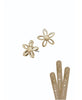 Hot Tomato Jasmin Star Stud Earrings Worn Gold Hot Tomato Jasmin Star Stud Earrings Worn Gold