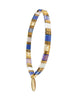 Hot Tomato Miyuki Tila Style Glass Beads Bracelet Cobalt and Gold Hot Tomato Miyuki Tila Style Glass Beads Bracelet Cobalt and Gold