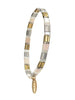 Hot Tomato Miyuki Tila Style Glass Beads Bracelet Gold Silver Oyster Hot Tomato Miyuki Tila Style Glass Beads Bracelet Gold Silver Oyster
