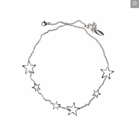 Hot Tomato Stars in Orbit Necklace