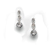 Hot Tomato Vintage Style Crystal Trilogy Drop Earrings Silver and Clear Hot Tomato Vintage Style Crystal Trilogy Drop Earrings Silver and Clear