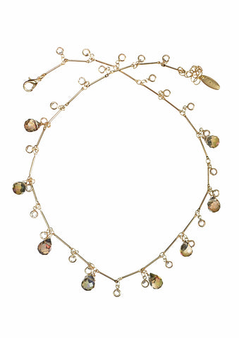 Hot Tomato Crystal tear Collaboration Necklace