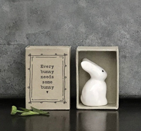 East of India Ceramic Matchbox Bunny