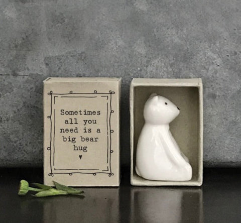 East of India Ceramic Matchbox Bear
