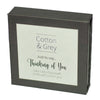 Cotton and Grey 'Just to Say' Candles With Ceramic Holder Cotton and Grey 'Just to Say' Candles With Ceramic Holder
