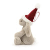 Jellycat Bashful Christmas Bunny Hanging Decoration Side View Jellycat Bashful Christmas Bunny Hanging Decoration Side View