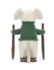 Jellycat Merry Mouse Skiing Rear View Jellycat Merry Mouse Skiing Rear View