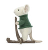 Jellycat Merry Mouse Skiing Side View Jellycat Merry Mouse Skiing Side View