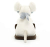 Jellycat Merry Mouse Sleighing Rear View Jellycat Merry Mouse Sleighing Rear View