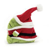Jellycat Santa Ricky Rain Frog Side View Jellycat Santa Ricky Rain Frog Side View