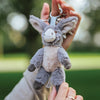 Jack Donkey Plush Character Keyring from Wrendale Jack Donkey Plush Character Keyring from Wrendale