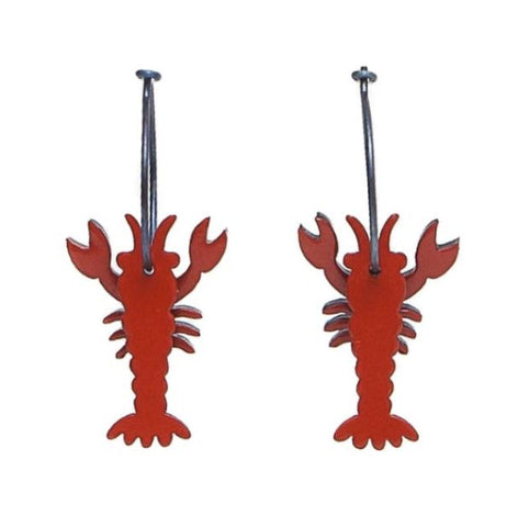 Lene Lundberg Earrings Red Lobsters