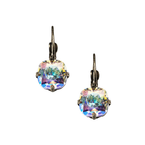 Lovett & Co AB Cushion Cut Crystal Earrings