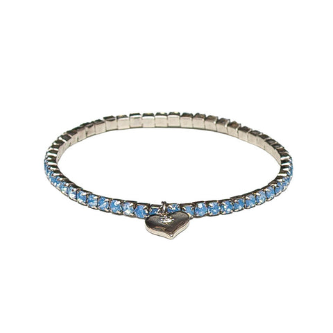 Lovett Capri Blue Bead Stretch Bracelet