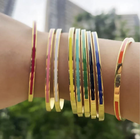 Misgraceful India Enamel Bracelets Group