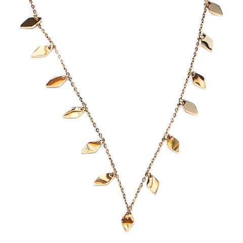 Misgraceful Rhombus Necklace in Gold or Silver
