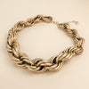 PoM Faux Worn Gold Chunky Twist Statement Necklace PoM Faux Worn Gold Chunky Twist Statement Necklace