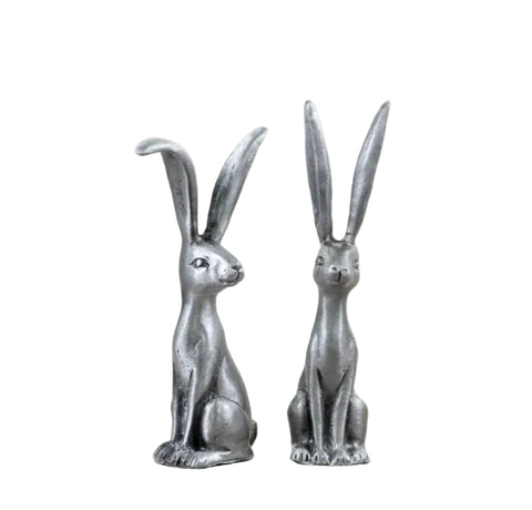 Hare Pewter Ring Holder