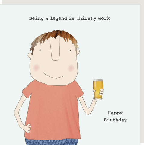 Being a Legend Birthday Greeting Card from Rosie Made a Thing