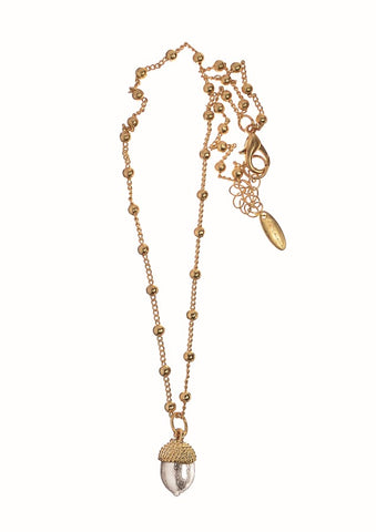 Hot Tomato Mighty Mini Acorn Drop Necklace