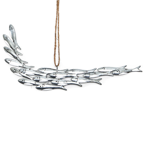 Shoeless Joe Silver Fish  Mini Shoal Hanging Decoration