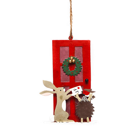 Posting the Xmas Card Hanging Christmas Decoration from Shoeless Joe