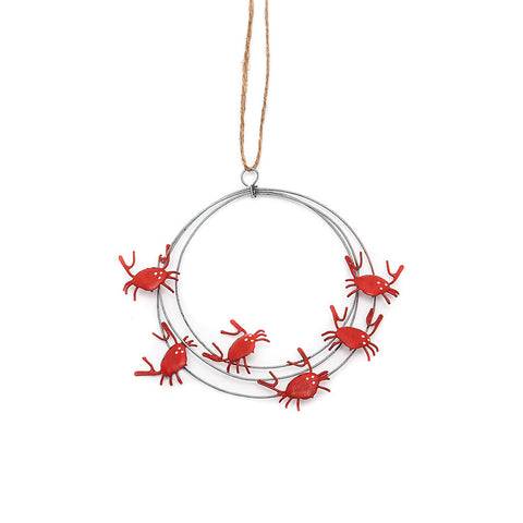 Shoeless Joe Ring of Crabs Hanging Decoration