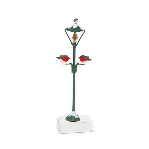 Robins on Lamp Post Christmas Decoration from Shoeless Joe