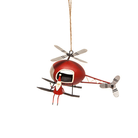 Chopper Santa Hanging Christmas Decoration from Shoeless Joe