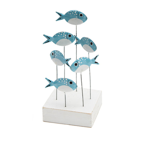 Shoeless Joe Swirl of Blue Sea Bream on Plinth