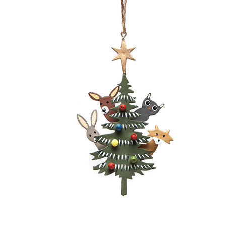 Xmas Peek-a-boo Hanging Christmas Decoration from Shoeless Joe