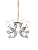 Shoeless Joe 'You Are My Lobster' pair of silver lobsters and fish Hanging Decoration Shoeless Joe 'You Are My Lobster' pair of silver lobsters and fish Hanging Decoration