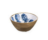 Shoeless Joe Barrier Reef Mango Wood Dip Bowl side view Shoeless Joe Barrier Reef Mango Wood Dip Bowl side view