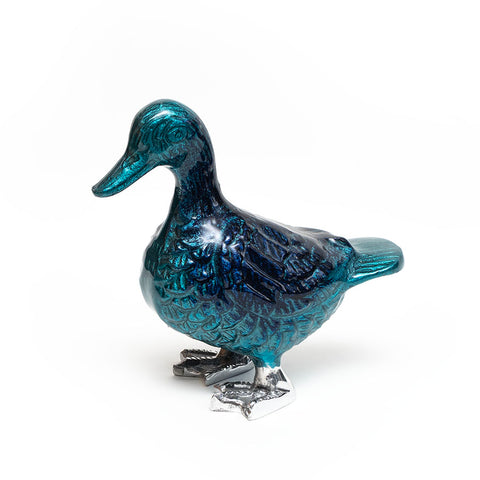Brushed Large Blue Duck by Tilnar Art