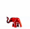 Medium Red Elephant Trunk Up by Tilnar Art Medium Red Elephant Trunk Up by Tilnar Art