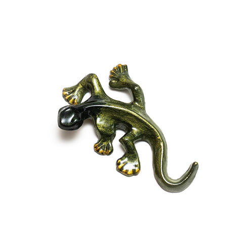 Brushed Lime Gecko by Tilnar Art